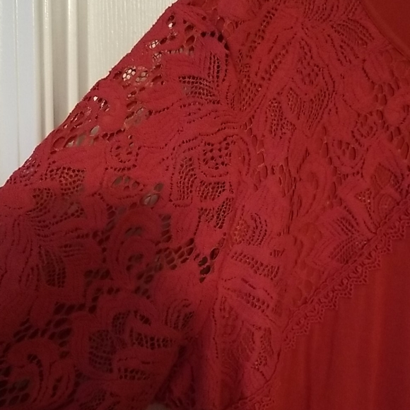 Ladies great fall top...deep orange - Picture 3 of 10